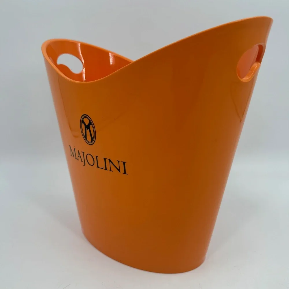Majolini Orange Rumex Bucket Patented Ice Wine Cooler‎ Made in Italy